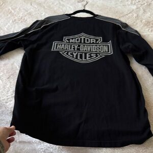 Harley-Davidson Black and Gray Reflective Logo Shirt